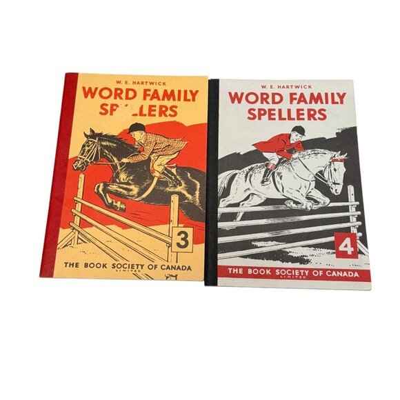 Vintage Home School Text PB Lot 4 Word Family Speller and Math Books 1960 - Picture 3 of 16
